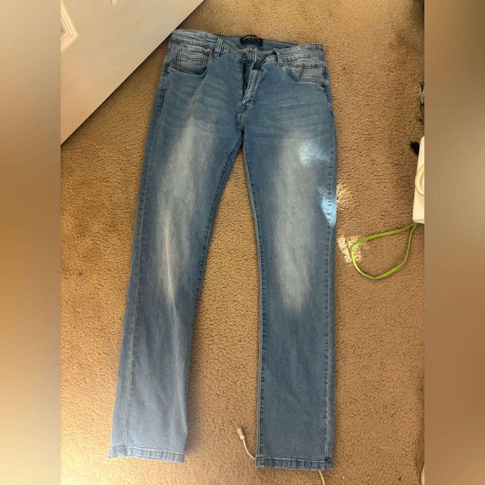 Kenneth Cole Light Blue Slim Jeans